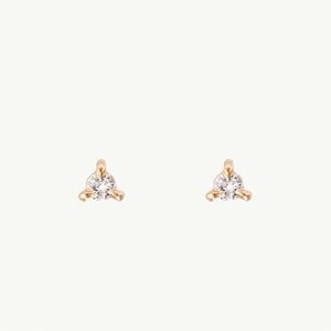 Catbird Petite Angel Hair Diamond Studs